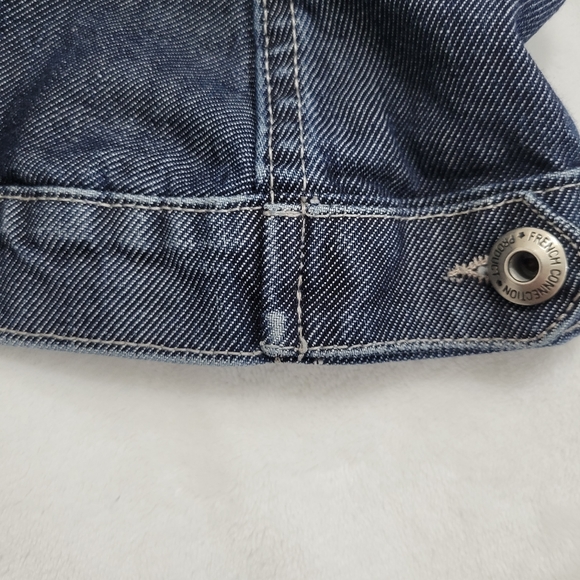 French Connection Blue Grey Denim Jacket Women's Size M - Picture 8 of 8